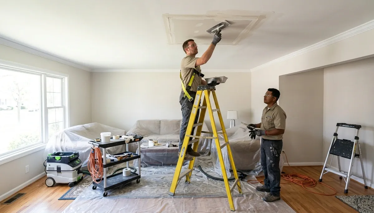 Ceiling Water Damage Repair Image 1