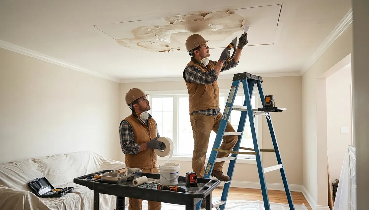 Ceiling Water Damage Repair Image 2