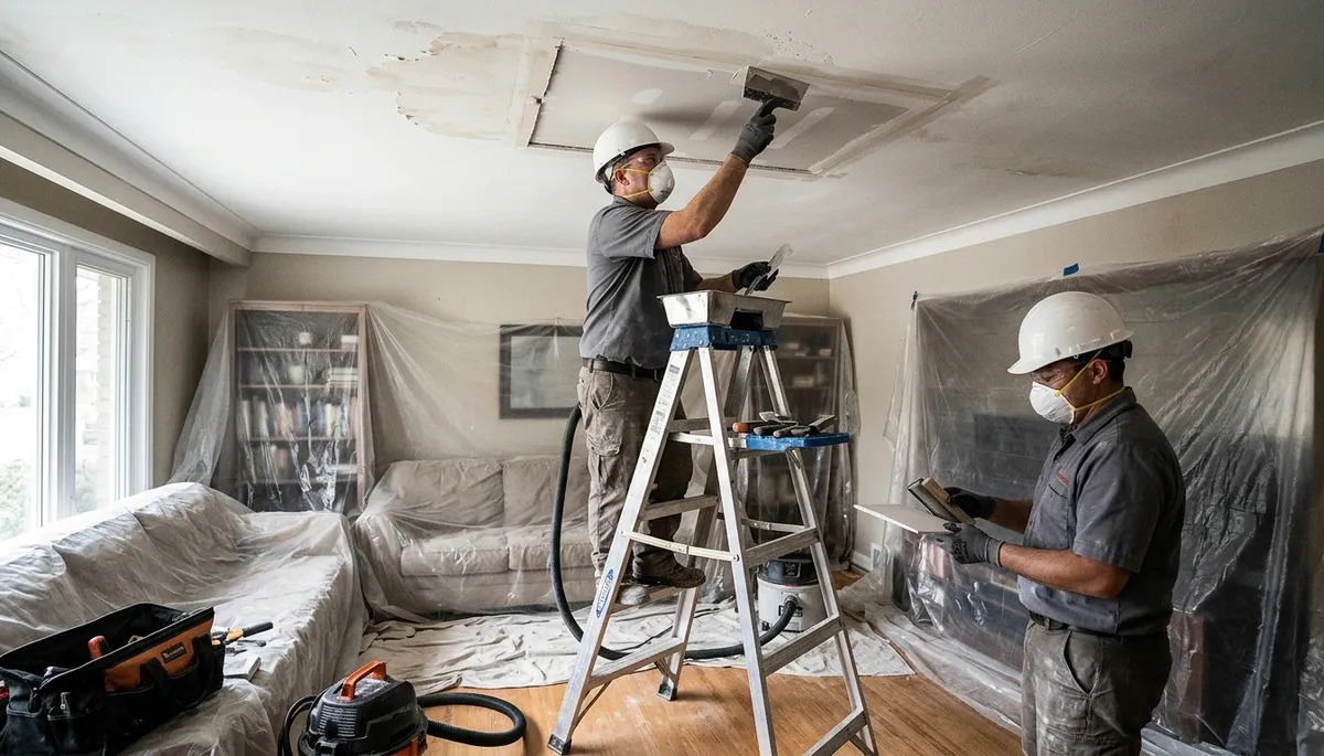 Ceiling Water Damage Repair Image 3